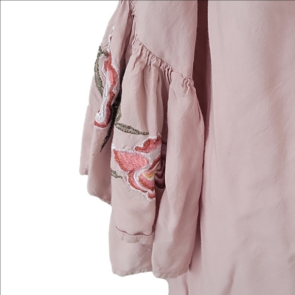 Feathers XL tunic dress wear with leggings travel! BOho flowy - Picture 4 of 7